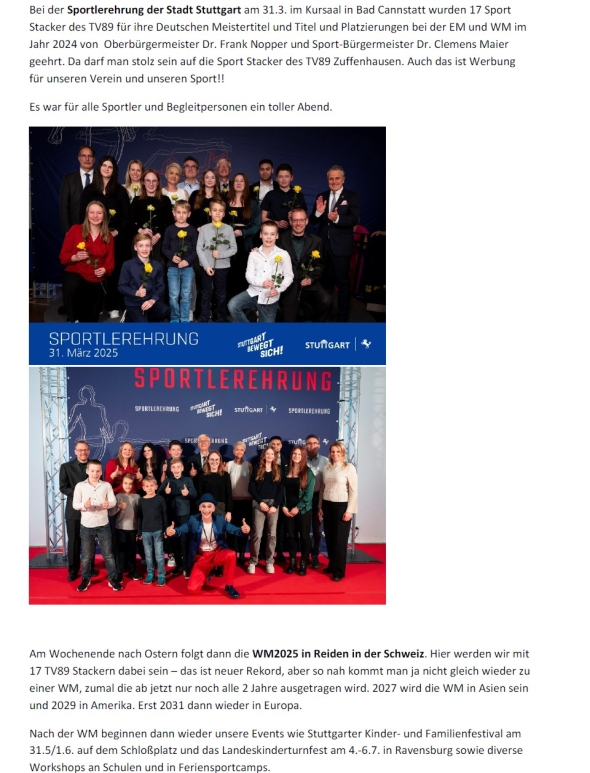 Saison Bericht Abteilung Sport Stacking 7